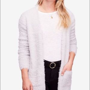 Free People Faux Fur Cardigan